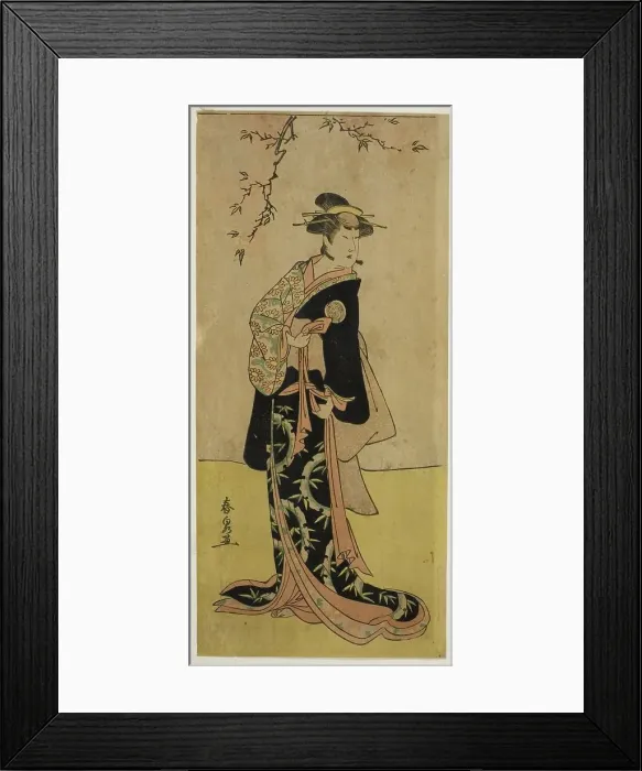 Framed Print : The Actor Yamashita Mangiku I as Lady Yuya (Yuya Gozen) (?) in the Play Heike Hyobanki... c. 1789. Creator: Katsukawa Shunsen Framed Print : The Actor Yamashita Mangiku I as Lady Yuya (Yuya Gozen) (?) in the Play Heike Hyobanki... c. 1789. Creator: Katsukawa Shunsen