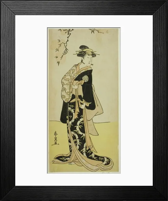 Framed Print : The Actor Yamashita Mangiku I as Lady Yuya (Yuya Gozen) (?) in the Play Heike Hyobanki... c. 1789. Creator: Katsukawa Shunsen Framed Print : The Actor Yamashita Mangiku I as Lady Yuya (Yuya Gozen) (?) in the Play Heike Hyobanki... c. 1789. Creator: Katsukawa Shunsen