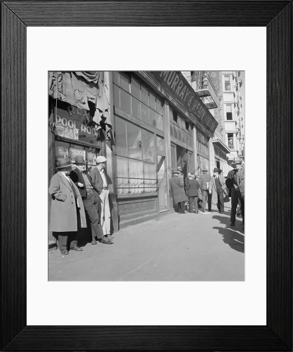 Framed Print : Skid Row, Howard Street, San Francisco, California, 1937. Creator: Dorothea Lange Framed Print : Skid Row, Howard Street, San Francisco, California, 1937. Creator: Dorothea Lange