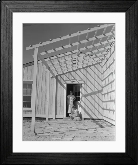 Framed Print : San Fernando federal subsistence homesteads, California, 1936. Creator: Dorothea Lange Framed Print : San Fernando federal subsistence homesteads, California, 1936. Creator: Dorothea Lange