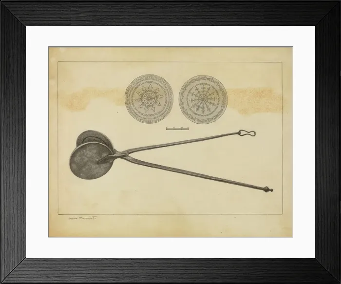 Framed Print : Wafer Iron, c. 1937. Creator: Bernard Westmacott
