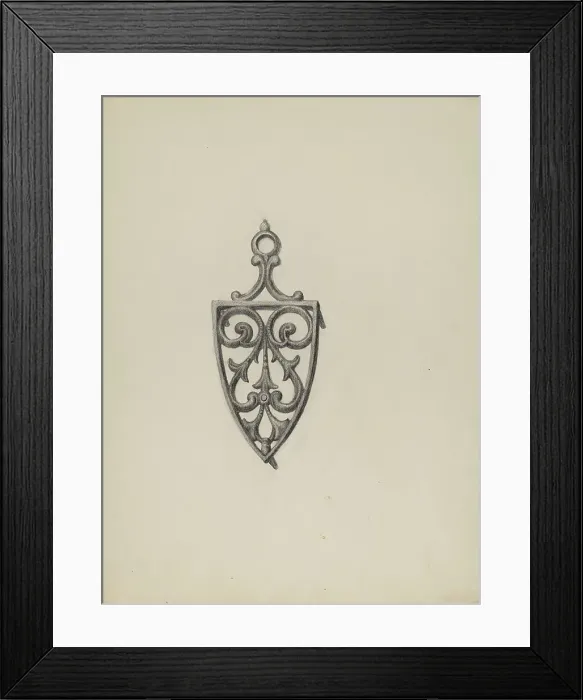 Framed Print : Iron Stand, c. 1938. Creator: Roy Weber Framed Print : Iron Stand, c. 1938. Creator: Roy Weber