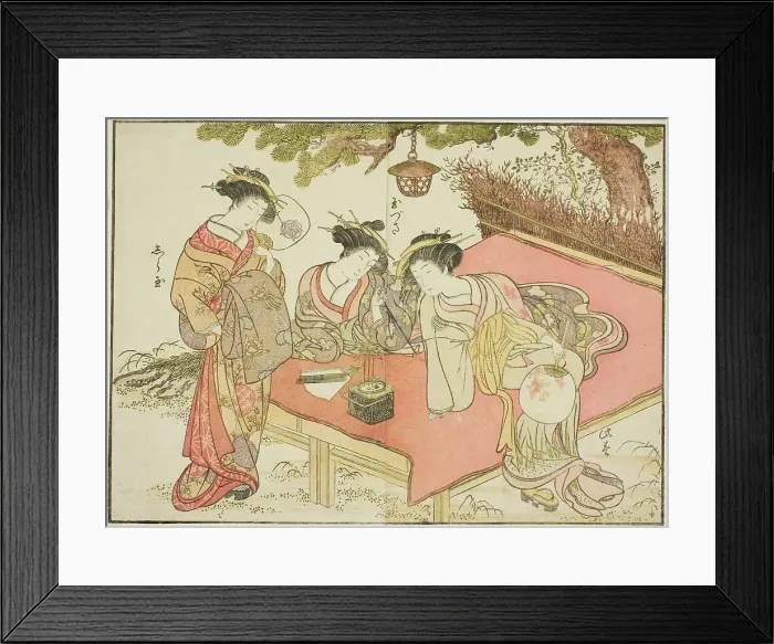 Framed Print : Courtesans of the Yadaya, from the book Mirror of Beautiful Women of the Pleasure Quarters... 1776 Creator: Shunsho. Courtesans of the Yadaya, from the book Mirror of Beautiful Women of the Pleasure Quarters... 1776 Creator: Shunsho Framed Print : Courtesans of the Yadaya, from the book Mirror of Beautiful Women of the Pleasure Quarters... 1776 Creator: Shunsho. Courtesans of the Yadaya, from the book Mirror of Beautiful Women of the Pleasure Quarters... 1776 Creator: Shunsho