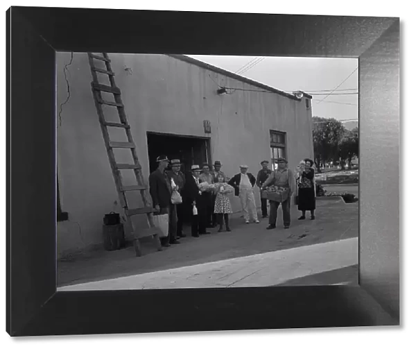 Self-help cooperative, members of the community, Burbank, California, 1936. Creator: Dorothea Lange