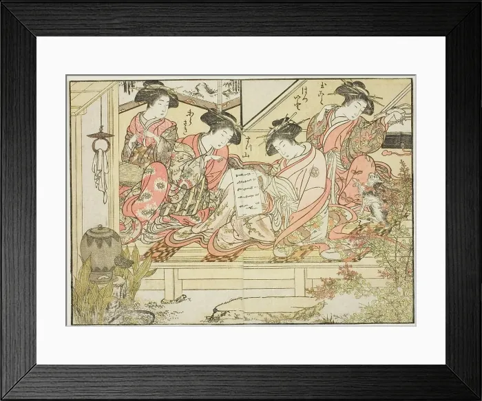 Framed Print : Courtesans of Matsubaya, from the book Mirror of Beautiful Women of the Pleasure Quarters... 1776. Creator: Shunsho. Courtesans of Matsubaya, from the book Mirror of Beautiful Women of the Pleasure Quarters... 1776. Creator: Shunsho Framed Print : Courtesans of Matsubaya, from the book Mirror of Beautiful Women of the Pleasure Quarters... 1776. Creator: Shunsho. Courtesans of Matsubaya, from the book Mirror of Beautiful Women of the Pleasure Quarters... 1776. Creator: Shunsho