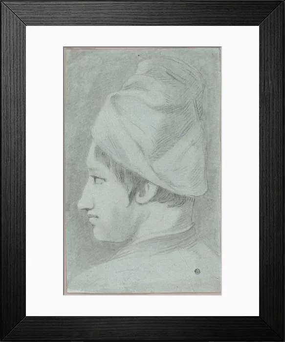 Framed Print : Head of Boy Wearing Hat in Profile, n.d. Creator: Giovanni Battista Piazzetta Framed Print : Head of Boy Wearing Hat in Profile, n.d. Creator: Giovanni Battista Piazzetta