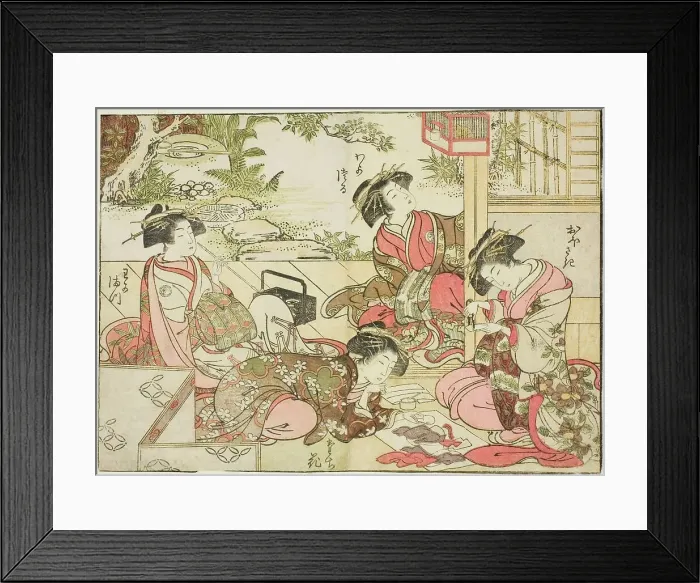 Framed Print : Courtesans of Otawaraya, from the book Mirror of Beautiful Women of the Pleasure Quarters... 1776. Creator: Shunsho. Courtesans of Otawaraya, from the book Mirror of Beautiful Women of the Pleasure Quarters... 1776. Creator: Shunsho Framed Print : Courtesans of Otawaraya, from the book Mirror of Beautiful Women of the Pleasure Quarters... 1776. Creator: Shunsho. Courtesans of Otawaraya, from the book Mirror of Beautiful Women of the Pleasure Quarters... 1776. Creator: Shunsho