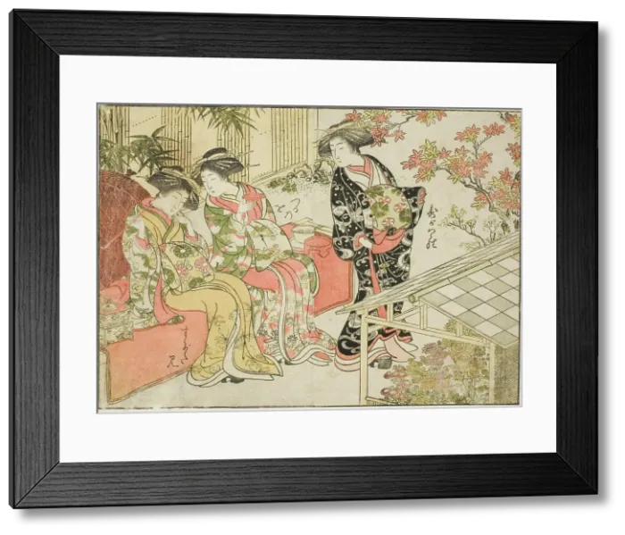 Framed Print : Courtesans of Tsuruya, from the book Mirror of Beautiful Women of the Pleasure Quarters... 1776. Creator: Shunsho. Courtesans of Tsuruya, from the book Mirror of Beautiful Women of the Pleasure Quarters... 1776. Creator: Shunsho Framed Print : Courtesans of Tsuruya, from the book Mirror of Beautiful Women of the Pleasure Quarters... 1776. Creator: Shunsho. Courtesans of Tsuruya, from the book Mirror of Beautiful Women of the Pleasure Quarters... 1776. Creator: Shunsho