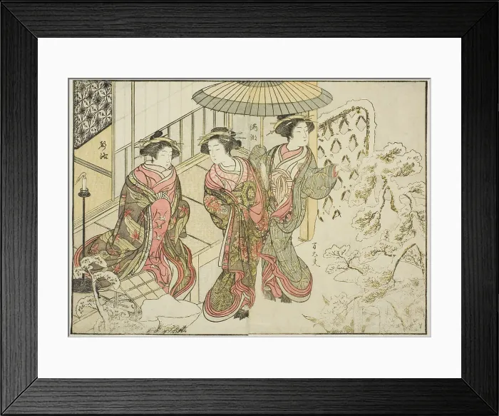 Framed Print : Courtesans of the Nakaomiya, from the book Mirror of Beautiful Women of the Pleasure... 1776. Creator: Shunsho. Courtesans of the Nakaomiya, from the book Mirror of Beautiful Women of the Pleasure... 1776. Creator: Shunsho Framed Print : Courtesans of the Nakaomiya, from the book Mirror of Beautiful Women of the Pleasure... 1776. Creator: Shunsho. Courtesans of the Nakaomiya, from the book Mirror of Beautiful Women of the Pleasure... 1776. Creator: Shunsho