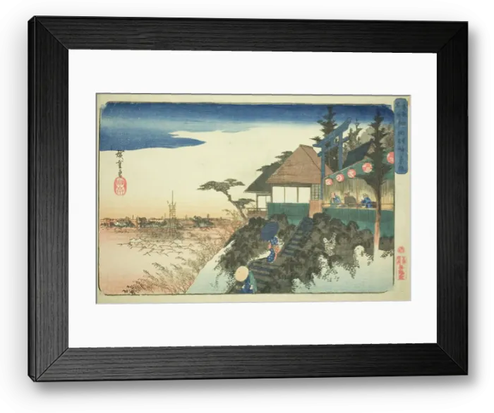 Framed Print : Eastern Ascent to the Kanda Myojin Shrine (Kanda Myojin higashizaka), from the series... c.1832 / 38. Creator: Ando Hiroshige Framed Print : Eastern Ascent to the Kanda Myojin Shrine (Kanda Myojin higashizaka), from the series... c.1832 / 38. Creator: Ando Hiroshige