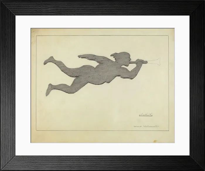 Framed Print : Weather Vane, c. 1936. Creator: Bernard Westmacott Framed Print : Weather Vane, c. 1936. Creator: Bernard Westmacott