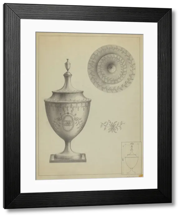 Framed Print : Silver Sugar Bowl, c. 1936. Creator: Simon Weiss Framed Print : Silver Sugar Bowl, c. 1936. Creator: Simon Weiss
