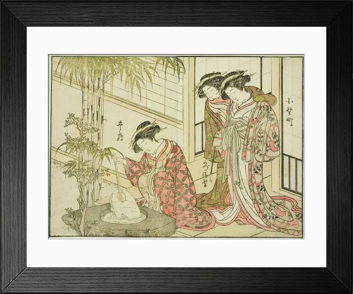 Framed Print : Courtesans of the Maruya, from the book Mirror of Beautiful Women of the Pleasure Quarters... 1776 Creator: Shunsho. Courtesans of the Maruya, from the book Mirror of Beautiful Women of the Pleasure Quarters... 1776 Creator: Shunsho Framed Print : Courtesans of the Maruya, from the book Mirror of Beautiful Women of the Pleasure Quarters... 1776 Creator: Shunsho. Courtesans of the Maruya, from the book Mirror of Beautiful Women of the Pleasure Quarters... 1776 Creator: Shunsho