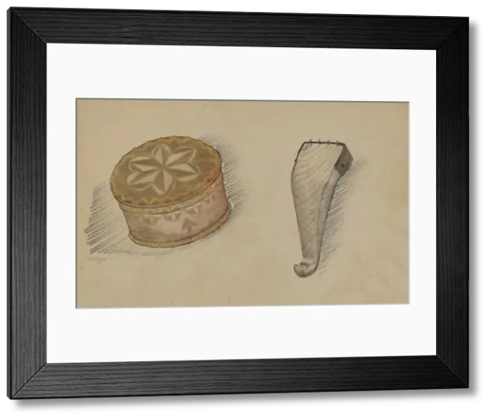 Framed Print : Box and Basket Implement, 1935. Creator: George B. Wally Framed Print : Box and Basket Implement, 1935. Creator: George B. Wally