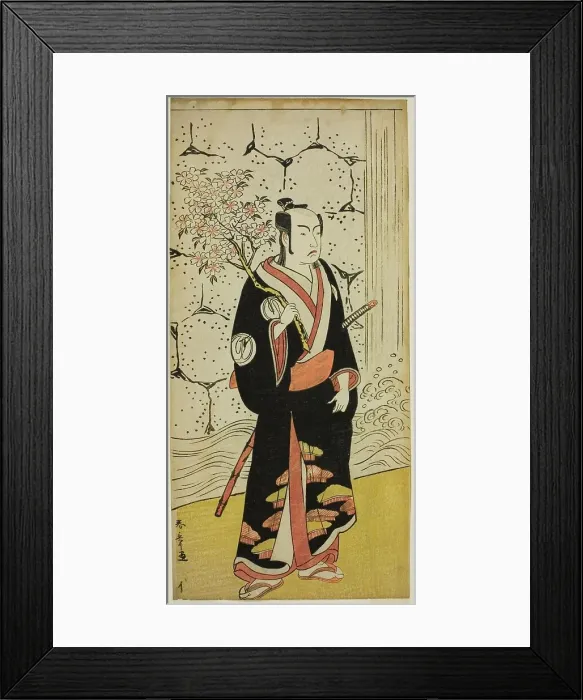 Framed Print : The Actor Sawamura Sojuro III as Sonobe Zaemon in the play Shin Usuyuki Monogatari... c. 1779. Creator: Shunsho. The Actor Sawamura Sojuro III as Sonobe Zaemon in the play Shin Usuyuki Monogatari... c. 1779. Creator: Shunsho Framed Print : The Actor Sawamura Sojuro III as Sonobe Zaemon in the play Shin Usuyuki Monogatari... c. 1779. Creator: Shunsho. The Actor Sawamura Sojuro III as Sonobe Zaemon in the play Shin Usuyuki Monogatari... c. 1779. Creator: Shunsho