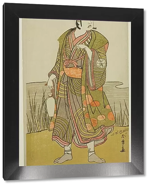 The Actor Ichimura Uzaemon IX as the Potter Tsuchihei in the Play Higashiyama Momiji... c. 1778. Creator: Shunsho