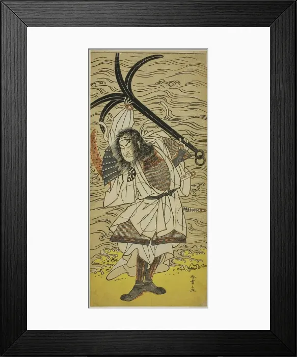 Framed Print : The Actor Nakamura Nakazo I as Taira no Tomomori Disguised as Tokaiya Gimpei... c. 1777. Creator: Shunsho Framed Print : The Actor Nakamura Nakazo I as Taira no Tomomori Disguised as Tokaiya Gimpei... c. 1777. Creator: Shunsho