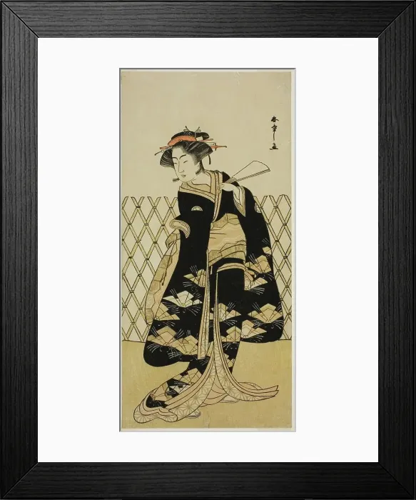 Framed Print : The Actor Iwai Hanshiro IV as Mitsuogiya Usukumo in the Play Shida Choja-bashira... c. 1781. Creator: Shunsho Framed Print : The Actor Iwai Hanshiro IV as Mitsuogiya Usukumo in the Play Shida Choja-bashira... c. 1781. Creator: Shunsho