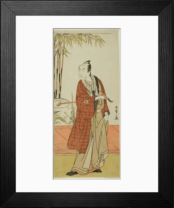 Framed Print : The Actor Matsumoto Koshiro IV as Honcho-maru Tsunagoro (?) in the Play Hono Nitta... c. 1777. Creator: Shunsho Framed Print : The Actor Matsumoto Koshiro IV as Honcho-maru Tsunagoro (?) in the Play Hono Nitta... c. 1777. Creator: Shunsho