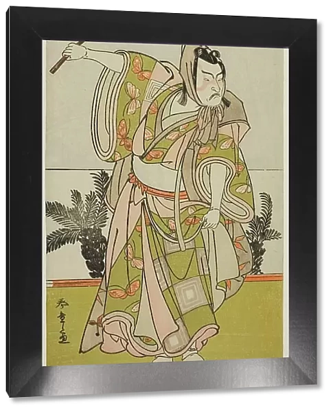 The Actor Ichikawa Danzo IV as Soga no Goro Tokimune in the Play Chigo Suzuri Aoyagi... c. 1777. Creator: Shunsho