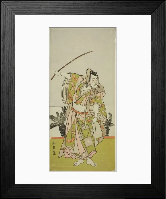 Framed Print : The Actor Ichikawa Danzo IV as Soga no Goro Tokimune in the Play Chigo Suzuri Aoyagi... c. 1777. Creator: Shunsho Framed Print : The Actor Ichikawa Danzo IV as Soga no Goro Tokimune in the Play Chigo Suzuri Aoyagi... c. 1777. Creator: Shunsho
