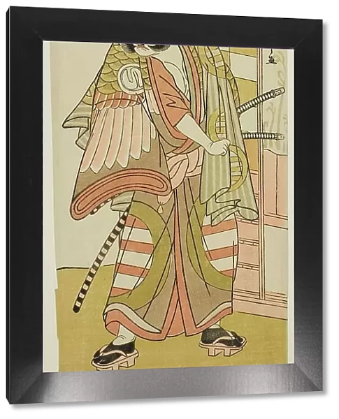 The Actor Sawamura Sojuro III as Kobayashi no Asahina Saburo in the Play Kuruwagayoi... c. 1781. Creator: Shunsho