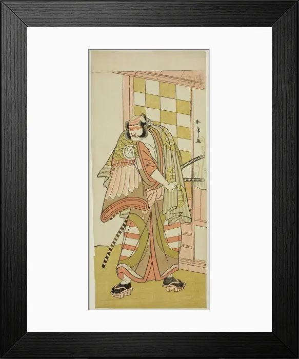 Framed Print : The Actor Sawamura Sojuro III as Kobayashi no Asahina Saburo in the Play Kuruwagayoi... c. 1781. Creator: Shunsho Framed Print : The Actor Sawamura Sojuro III as Kobayashi no Asahina Saburo in the Play Kuruwagayoi... c. 1781. Creator: Shunsho