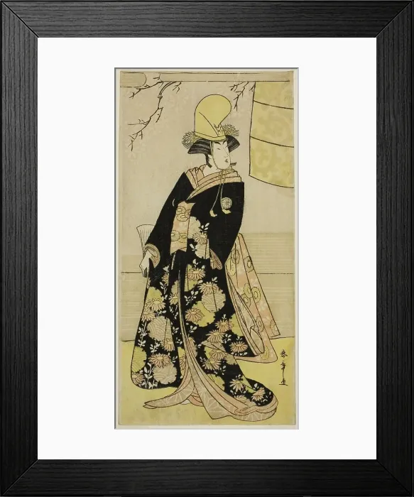 Framed Print : The Actor Segawa Kikunojo III as a Shirabyoshi Dancer in Musume Dojo-ji in the Play Ed... c. 1783. Creator: Shunsho Framed Print : The Actor Segawa Kikunojo III as a Shirabyoshi Dancer in Musume Dojo-ji in the Play Ed... c. 1783. Creator: Shunsho