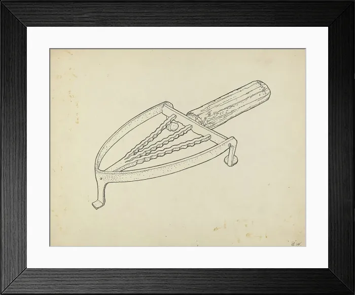 Framed Print : Flatiron Holder, c. 1939. Creator: Bernard Westmacott Framed Print : Flatiron Holder, c. 1939. Creator: Bernard Westmacott