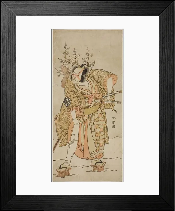 Framed Print : The Actor Nakamura Nakazo I as Matano no Goro in the Play Hana-zumo Genji Hiiki... c. 1775. Creator: Shunsho Framed Print : The Actor Nakamura Nakazo I as Matano no Goro in the Play Hana-zumo Genji Hiiki... c. 1775. Creator: Shunsho