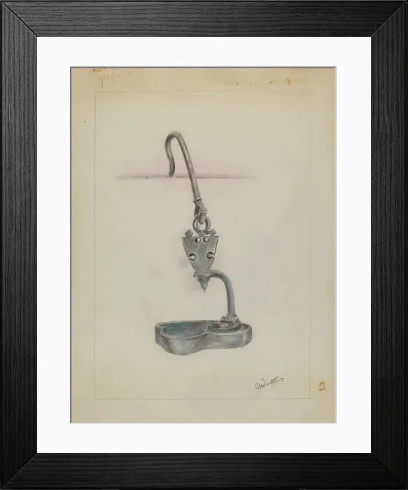 Framed Print : Lamp, c. 1936. Creator: Charlotte Winter Framed Print : Lamp, c. 1936. Creator: Charlotte Winter