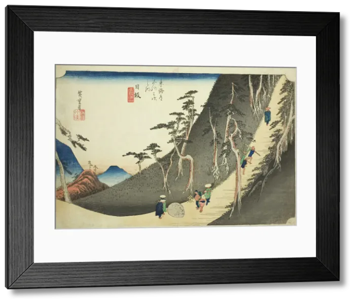 Framed Print : Nissaka: Sayo Mountain Pass (Nissaka, Sayo no nakayama), from the series Fifty-thre... c. 1833 / 34. Creator: Ando Hiroshige. Nissaka: Sayo Mountain Pass (Nissaka, Sayo no nakayama), from the series Fifty-thre... c. 1833 / 34 Framed Print : Nissaka: Sayo Mountain Pass (Nissaka, Sayo no nakayama), from the series Fifty-thre... c. 1833 / 34. Creator: Ando Hiroshige. Nissaka: Sayo Mountain Pass (Nissaka, Sayo no nakayama), from the series Fifty-thre... c. 1833 / 34