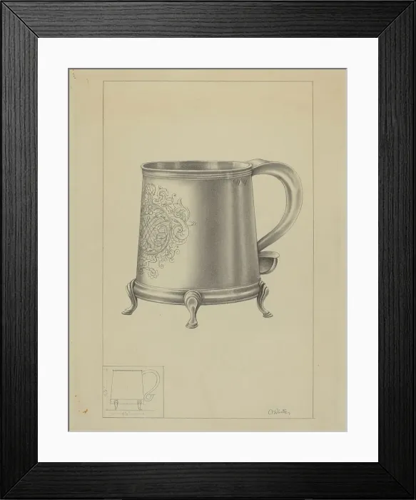 Framed Print : Silver Mug, 1935 / 1942. Creator: Simon Weiss Framed Print : Silver Mug, 1935 / 1942. Creator: Simon Weiss