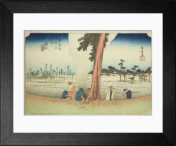 Framed Print : Hamamatsu: Winter Scene (Hamamatsu, fuyugare no zu), from the series Fifty-three... c. 1833 / 34. Creator: Ando Hiroshige. Hamamatsu: Winter Scene (Hamamatsu, fuyugare no zu), from the series Fifty-three... c. 1833 / 34. Creator: Ando Hiroshige Framed Print : Hamamatsu: Winter Scene (Hamamatsu, fuyugare no zu), from the series Fifty-three... c. 1833 / 34. Creator: Ando Hiroshige. Hamamatsu: Winter Scene (Hamamatsu, fuyugare no zu), from the series Fifty-three... c. 1833 / 34. Creator: Ando Hiroshige