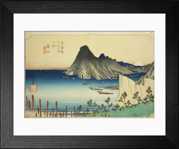 Framed Print : Maisaka: View of Imagiri (Maisaka, Imagiri shinkei), from the series Fifty-three... c. 1833 / 34. Creator: Ando Hiroshige. Maisaka: View of Imagiri (Maisaka, Imagiri shinkei), from the series Fifty-three... c. 1833 / 34. Creator: Ando Hiroshige Framed Print : Maisaka: View of Imagiri (Maisaka, Imagiri shinkei), from the series Fifty-three... c. 1833 / 34. Creator: Ando Hiroshige. Maisaka: View of Imagiri (Maisaka, Imagiri shinkei), from the series Fifty-three... c. 1833 / 34. Creator: Ando Hiroshige