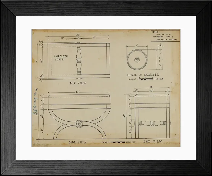 Framed Print : Stool, c. 1937. Creator: Frank Wenger Framed Print : Stool, c. 1937. Creator: Frank Wenger