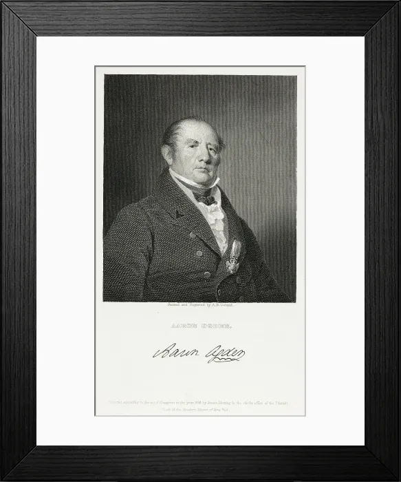 Framed Print : Aaron Ogden, 1834. Creator: Asher Brown Durand Framed Print : Aaron Ogden, 1834. Creator: Asher Brown Durand