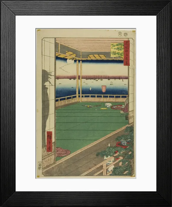 Framed Print : Moon-Viewing Point (Tsuki no misaki), from the series One Hundred Famous Views of... 1857. Creator: Ando Hiroshige. Moon-Viewing Point (Tsuki no misaki), from the series One Hundred Famous Views of... 1857. Creator: Ando Hiroshige Framed Print : Moon-Viewing Point (Tsuki no misaki), from the series One Hundred Famous Views of... 1857. Creator: Ando Hiroshige. Moon-Viewing Point (Tsuki no misaki), from the series One Hundred Famous Views of... 1857. Creator: Ando Hiroshige