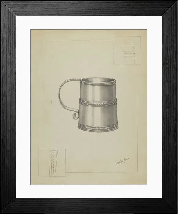 Framed Print : Silver Mug, 1935 / 1942. Creator: Charlotte Winter Framed Print : Silver Mug, 1935 / 1942. Creator: Charlotte Winter