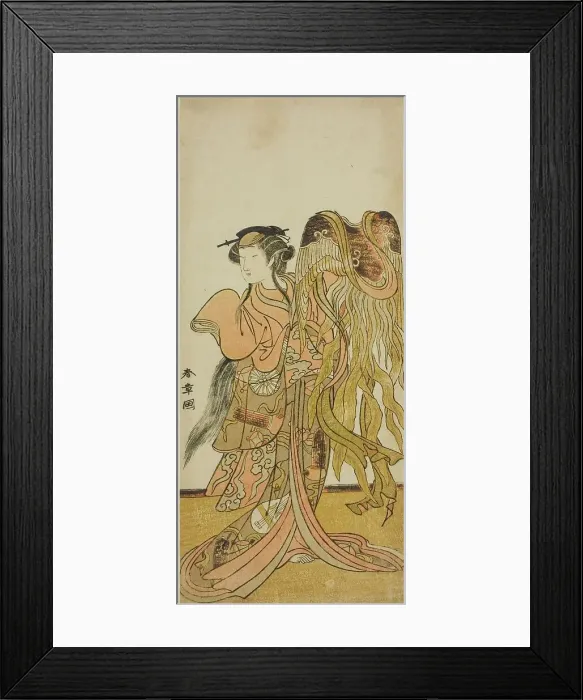 Framed Print : The Actor Nakamura Tomijuro I as the Courtesan Toyama of Tsuruga in the Play Keisei... c. 1775. Creator: Shunsho Framed Print : The Actor Nakamura Tomijuro I as the Courtesan Toyama of Tsuruga in the Play Keisei... c. 1775. Creator: Shunsho