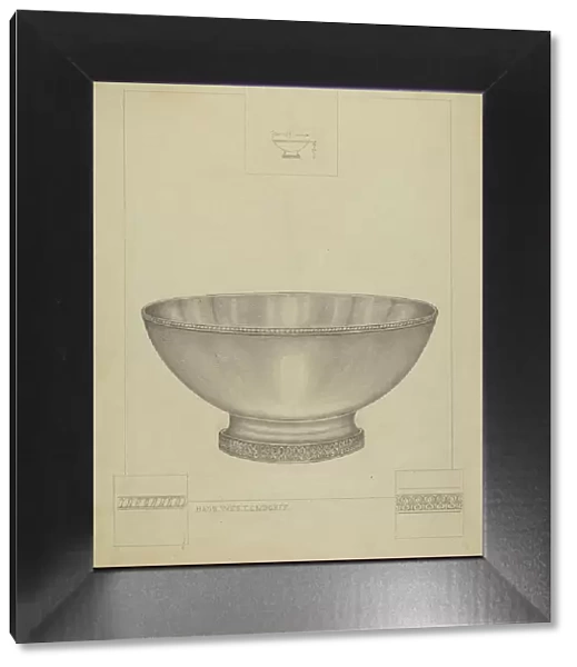 Silver Bowl, c. 1936. Creator: Hans Westendorff