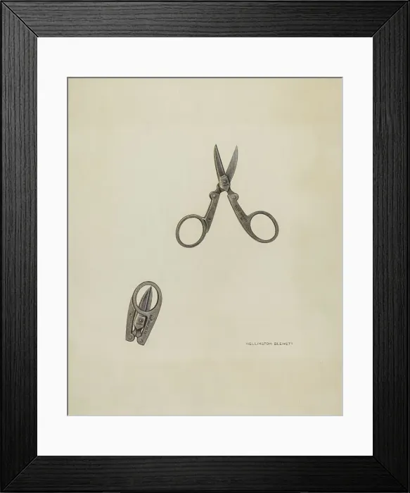 Framed Print : Scissors, 1939. Creator: Wellington Blewett Framed Print : Scissors, 1939. Creator: Wellington Blewett