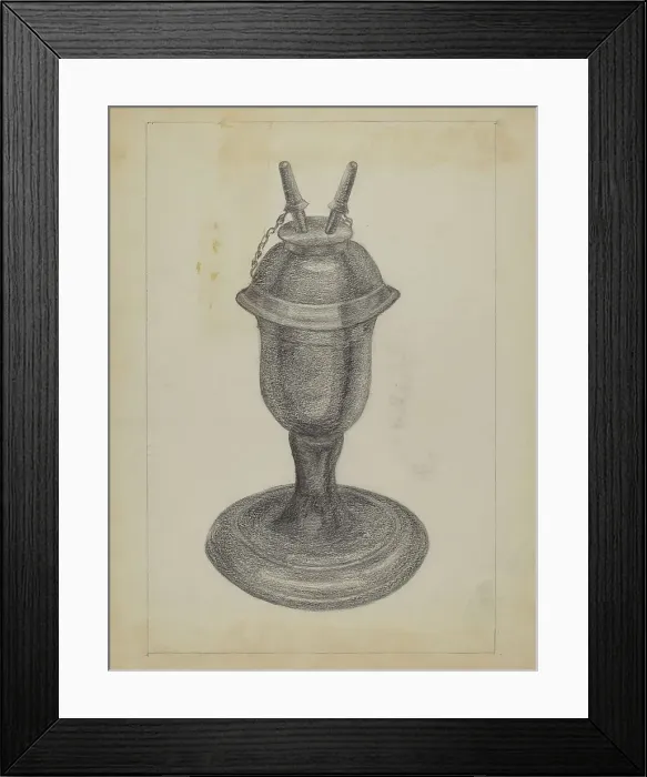 Framed Print : Lamp, 1935 / 1942. Creator: Carl Weiss Framed Print : Lamp, 1935 / 1942. Creator: Carl Weiss