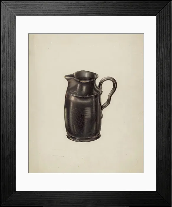 Framed Print : Moravian Pitcher, c. 1938. Creator: Wellington Blewett Framed Print : Moravian Pitcher, c. 1938. Creator: Wellington Blewett