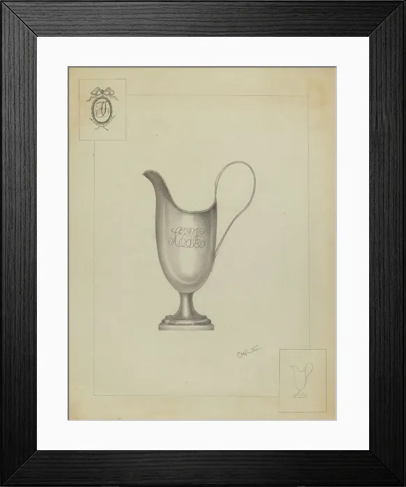 Framed Print : Silver Pitcher, 1935 / 1942. Creator: Charlotte Winter Framed Print : Silver Pitcher, 1935 / 1942. Creator: Charlotte Winter