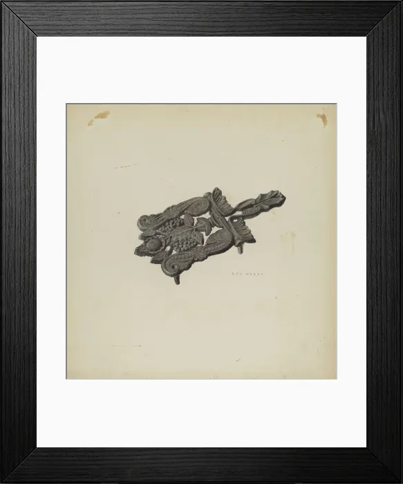 Framed Print : Trivet, c. 1938. Creator: Roy Weber Framed Print : Trivet, c. 1938. Creator: Roy Weber