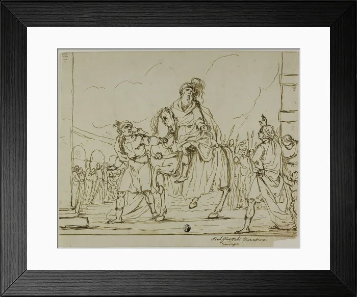 Framed Print : Triumph of Mordecai, n.d. Creator: Giuseppe Piattoli Framed Print : Triumph of Mordecai, n.d. Creator: Giuseppe Piattoli
