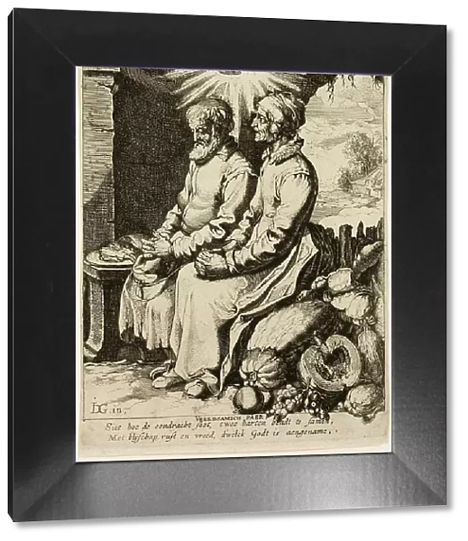 The Pious Old Couple, c.1618. Creator: Jacob III de Gheyn