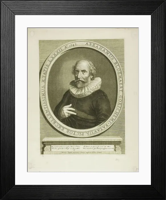Framed Print : Abraham Bloemaert, 1648. Creator: Claes Jansz Visscher Framed Print : Abraham Bloemaert, 1648. Creator: Claes Jansz Visscher