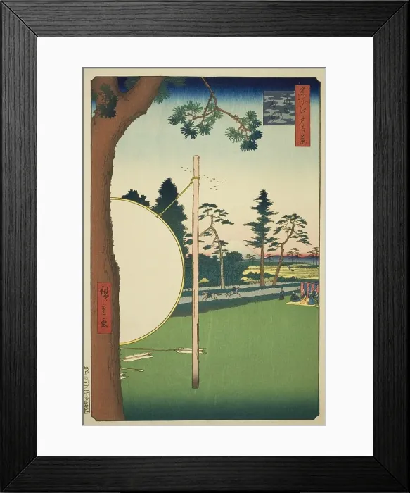 Framed Print : Takata Riding Grounds (Takata no baba), from the series “One Hundred Famous...”, 1857. Creator: Ando Hiroshige Framed Print : Takata Riding Grounds (Takata no baba), from the series “One Hundred Famous...”, 1857. Creator: Ando Hiroshige